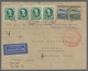 Deutsches Reich - 3. Reich: 1936, "O. Von Guericke", Vier Werte Mit Mi. 606-607 Auf Zeppelinbrief (S - Autres & Non Classés