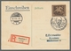 Deutsches Reich - 3. Reich: 1938, "Braunes Band" Als EF Auf Orts-R-Karte Mit Vor-Ersttagsstempel KON - Sonstige & Ohne Zuordnung