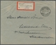 Deutsches Reich - Lokalausgaben 1918/23: LEVERKUSEN: 1923, Gebührenzettel Mit Handschriftlichem Eint - Briefe U. Dokumente