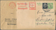 Deutsches Reich - Ganzsachen: 1941, 5 Pf Hindenburg Antwortkarte, AUFGEKLEBT Auf Briefumschlag Mit Z - Sonstige & Ohne Zuordnung