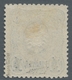 Deutsche Post In Der Türkei: 1884, Pfennig-Ausgabe 20 Pfg. Neudruck Type II Mit Blauem Aufdruck 1 Pi - Turkse Rijk (kantoren)