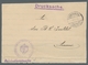 Deutsch-Ostafrika - Stempel: 1915 - DARESSALAM (1.7.15). Provisorischer Drucksache-Umschlag Nach Ama - Deutsch-Ostafrika