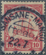 Deutsche Kolonien - Togo: 1900, 10 Pfg. Rosa Kaiseryacht Mit Stempel "SANSANE - MANGU (TOGO) 22.7/ 1 - Togo