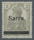 Deutsche Abstimmungsgebiete: Saargebiet: 1920, Germania Mit Aufdruck Sarre, 2 Pfennig In Allen Drei - Briefe U. Dokumente