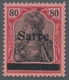 Deutsche Abstimmungsgebiete: Saargebiet: 1920, "Germania/Sarre", Weit überkompletter Ungebrauchter S - Lettres & Documents