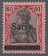 Deutsche Abstimmungsgebiete: Saargebiet: 1920, "2 Bis 80 Pfg. Germania/Sarre", überkompletter Postfr - Cartas & Documentos