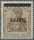 Deutsche Abstimmungsgebiete: Saargebiet: 1920, "3 Pfg. Germania/Sarre Mit Kopfstehendem Aufdruck", U - Storia Postale