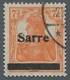 Deutsche Abstimmungsgebiete: Saargebiet: 1920, "7 ½ Pfg. Germania/Sarre Mit Aufdruck In Type II Und - Briefe U. Dokumente