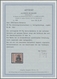 Deutsche Abstimmungsgebiete: Saargebiet: 1920, "30 Pfg. Garmania/Sarre In Type I Auf Orangeweißem Pa - Briefe U. Dokumente