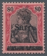 Deutsche Abstimmungsgebiete: Saargebiet: 1920, "60 Pfg. Germania/Sarre Mit Aufdruck-PLF A", Ungebrau - Lettres & Documents