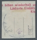 Deutsche Abstimmungsgebiete: Saargebiet: 1920, "80 Pfg. Germania/Sarre Mit Aufdruck In Type III", Ze - Cartas & Documentos