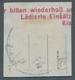 Deutsche Abstimmungsgebiete: Saargebiet: 1920, "80 Pfg. Germania/Sarre Mit Aufdruck In Type III", Ze - Brieven En Documenten