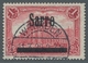 Deutsche Abstimmungsgebiete: Saargebiet: 1920, "1 Mk. Germania/Sarre Mit Aufdruckabarten IV Und V", - Briefe U. Dokumente