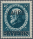 Deutsche Abstimmungsgebiete: Saargebiet: 1920, 5 Mark Bayern-Sarre, PROBEAUFDRUCK Der Schriftgießere - Lettres & Documents