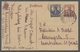 Deutsche Abstimmungsgebiete: Saargebiet - Ganzsachen: 1920, "15 Pfg. Braunlila Mit Aufdruck In Type - Enteros Postales