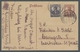 Deutsche Abstimmungsgebiete: Saargebiet - Ganzsachen: 1920, "15 Pfg. Braunlila Mit Aufdruck In Type - Entiers Postaux