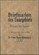 Saarland (1947/56): 1947, "Saar I Als Probe-Andrucke", 17 Postfrische Werte Auf Leicht Dickerem Papi - Otros & Sin Clasificación