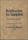 Saarland (1947/56): 1947, "Saar I Als Probe-Andrucke", 17 Postfrische Werte Auf Leicht Dickerem Papi - Autres & Non Classés