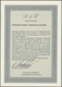 Saarland (1947/56): 1947, "Saar I Als Probe-Andrucke", 17 Postfrische Werte Auf Leicht Dickerem Papi - Sonstige & Ohne Zuordnung