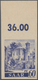 Saarland (1947/56): 1947, 60 Pf "der Alte Turm" Vom Oberrand Ungezähnt Postfrisch, Mi 600.- + - Autres & Non Classés