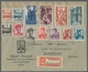 Saarland (1947/56): 1948, "10 C. Bis 50 Fr. Saar III" Komplett Mit Ersttagsstempel SAARBRÜCKEN 2 L - - Otros & Sin Clasificación