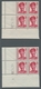 Saarland (1947/56): 1948, "Saar III", Dreizehn Postfrische Eckrandviererblocks Mit Druckdatum In Pra - Other & Unclassified
