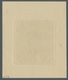 Saarland (1947/56): 1948, "20 Fr. Saar III Schwarz" Als Schwarzdruckauf Ungummiertem Kartonpapier Mi - Autres & Non Classés