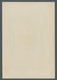 Saarland (1947/56): 1951, "Saarmesse" Als Vorlagekarton Auf Ungummiertem Kartonpapier, Zwei Geringe - Sonstige & Ohne Zuordnung