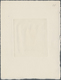 Saarland (1947/56): 1953, 30+10 Volkshilfe Schwarz Vorlagekarton Im Format 124x162mm Auf Kartonpapie - Otros & Sin Clasificación