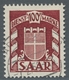 Saarland (1947/56) - Dienstmarken: 1949, "10 C. Bis 100 Fr. Wappen", Sauber Gestempelter Satz In Tad - Andere & Zonder Classificatie