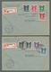 Saarland (1947/56) - Dienstmarken: 1949, "Wappen", überkompletter Satz (insgesamt 14 Werte) Auf Vier - Otros & Sin Clasificación