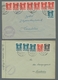 Delcampe - Saarland (1947/56) - Dienstmarken: 1949, "Wappen", Partie Von 14 Frankierten Belegen In überwiegend - Autres & Non Classés