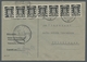 Saarland (1947/56) - Dienstmarken: 1949, "Wappen", Vier Portorichtige Frankierte Belege Ausschließli - Sonstige & Ohne Zuordnung