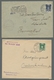Delcampe - Saarland (1947/56) - Dienstmarken: 1949, "Wappen", Neun Frankaierte Belege Ausschließlich Portoricht - Andere & Zonder Classificatie