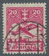 Danzig: 1924, Flugpostausgabe 20 Pfennig Mit Plattenfehler "Strich Neben Linkem Turm", Sauber Gestem - Sonstige & Ohne Zuordnung