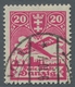 Danzig: 1924, Flugpostausgabe 20 Pfennig Mit Plattenfehler "Strich Neben Linkem Turm", Sauber Gestem - Andere & Zonder Classificatie