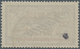 Memel: 1922, 3 M. Aufdruck „Flugpost”, Perfekt Zentriertes Und Gezähntes, Zentrisch Gestempelt Stück - Klaipeda 1923