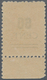 Memel: 1923, 60 C Auf 500 M Orange, Type I, Sog. "Grünaufdruck", Unterrandstück Von Feld 98, Herstel - Memelland 1923