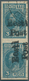 Dt. Besetzung II WK - Estland - Elwa: 1941, 3 Kreuzer Hellblau Im Senkrechten Paar, Die Untere Marke - Occupation 1938-45