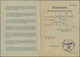 Zensurpost: 27.4.1944, "KONTROLLKARTE Für Den Auslandsbriefverkehr" Mit Ausgabe-Stempel "Steyr" Und - Andere & Zonder Classificatie