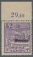 Deutsche Lokalausgaben Ab 1945: DESSAU: 1946, Wiederaufbau 42+28 Pfennig Mit Doppeltem Aufdruck Post - Otros & Sin Clasificación