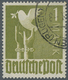 Alliierte Besetzung - Gemeinschaftsausgaben: 1946, Kontrollrat Friedenstaube 1 Mark Schwärzlichgelbo - Autres & Non Classés