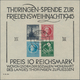Sowjetische Zone - Thüringen: 1945, Weihnachtsblock - Sonderdruck (S; Type III) Mit Voller Originalg - Otros & Sin Clasificación