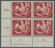 DDR: 1950, "DEBRIA", Postfrische Eckrandviererblocks Mit DV Bzw. DZ In Tadelloser Erhaltung, Mi. 770 - Andere & Zonder Classificatie