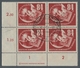 DDR: 1950, "DEBRIA", Eckrandsechserblock Mit DV Bzw. Eckrandviererblock Mit DZ Je Mit Bedarfs-Tagess - Autres & Non Classés