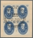 DDR: 1950, "Akademie", Sauber Mit Ausgabebezogen SST Gestempelte Viererblocks Auf Briefstücken In Ta - Sonstige & Ohne Zuordnung