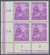 DDR: 1953, "Fünfjahrplan I", Postfrischer Eckrandviererblocksatz In Tadelloser Erhaltung, Außer 24 P - Otros & Sin Clasificación