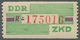 DDR - Dienstmarken B (Verwaltungspost A / Zentraler Kurierdienst): 1959, "(10 Pfg.) Smaragdgrün/brau - Otros & Sin Clasificación