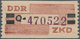 DDR - Dienstmarken B (Verwaltungspost A / Zentraler Kurierdienst): 1959, ZKD 20 Pfg Q (Cottbus) Tade - Other & Unclassified