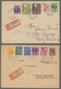 Delcampe - Berlin - SBZ-Bezirkshandstempel: 1948, Sieben Mit SBZ-Handstempelmarken Bezirk 3 Frankierte Belege I - Autres & Non Classés